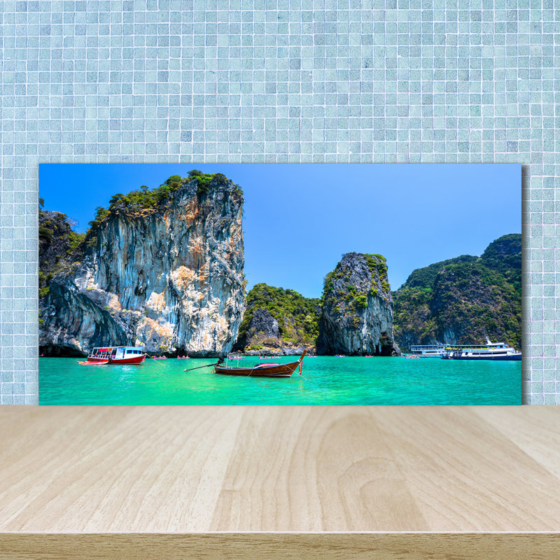 Moore 50cm W x 100cm L Glass Peel and Stick Panel