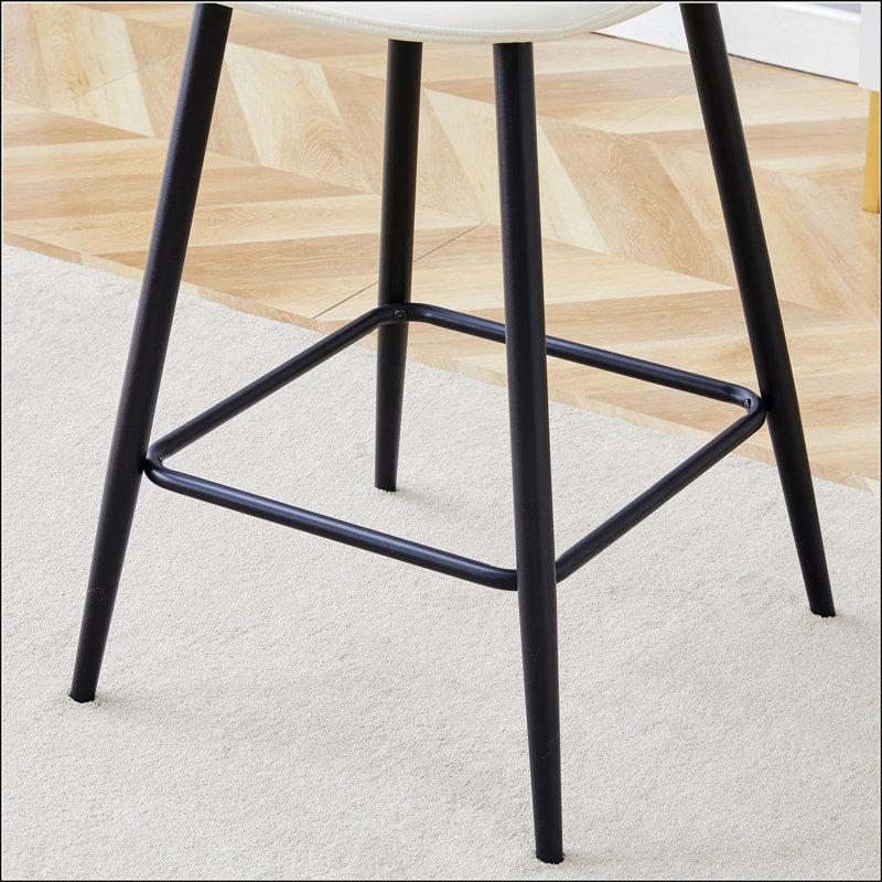 Ensemble de chaises de bar - deux pièces, Blanc