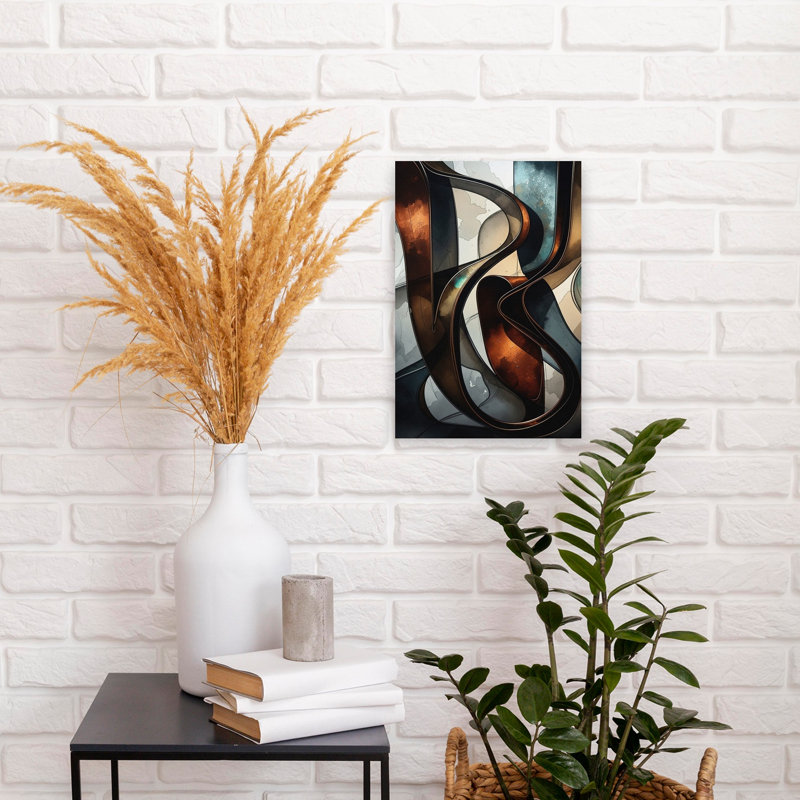Contemporary Art Abstract Industrial Wall Art by Miguel Bruzual - Wrapped Canvas Print, 30.48 cm H x 20.32 cm W