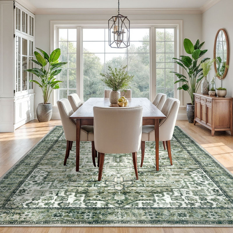 Tapis verts lavables antidérapants, Rectangle 9 pi x 12 pi