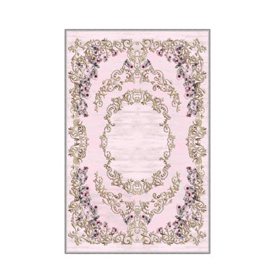 Stylish Woven Carpet, 5.2 x 7.5 Feet | 100% Polyester, 0.3 in Pile Height, Antibacterial, Non-Slip PVC Dot Underside | Machine Washable, 3D Digital Print | Perfect for Living Room, Bedroom & Home Décor