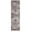 Tapis oriental gris clair / fuchsia Christa-4908013