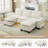 107.8" Cloud Sectional Couch With L-shape Chaise,Deep 4-Seat Plush Modular Sofa with Movable Ottoman，Detachable Sofa Cover & Side Pockets-1522174017