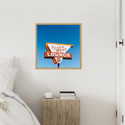 «Trails West Lounge» par Wozniak, reproduction d'art sur toile encadrée