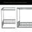 Full Size Canopy Frame Rubber Wood Floor Bed With Fence,Guardrails-1017417188