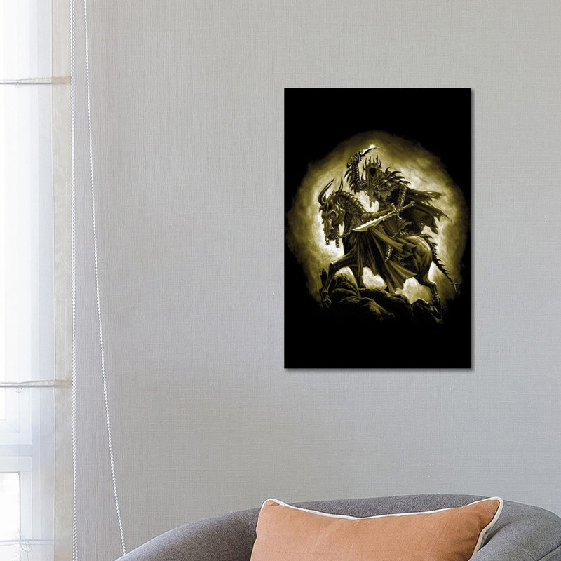 The Black Rider by Alchemy England - Gallery-Wrapped Canvas Giclée on Canvas, 66.04 cm H x 45.72 cm W, Wrapped Canvas