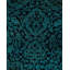 Tapis bleu / noir Newy Overyed One-of-a-Kind 2 pi 8 po x 9 pi 10 po