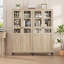 Armoire de rangement de 63 pouces de hauteur, armoire de salle de bain 5 niveaux avec 2 portes réglables-264274311