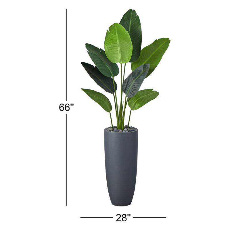 Palmier artificiel 42 "dans un vase