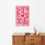 «Love You», art mural abstrait fantaisiste romantique-129021641