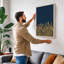 Golden Wheat Fields Minimalist - Wrapped Canvas-1517008092-1517008093