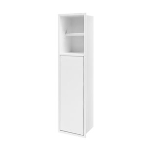 23.6" 2 Tiers Toilet Paper Storage Cabinet In Wall Recessed Toilet Paper Holder