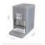 Machine à glaçons artisanale Frigidaire Gallery, glace en forme de sphère, autonettoyante, bordure en acier inoxydable, gris
