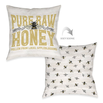Pure Raw Honey Throw Pillow