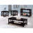 Deep Merlot Sofa Table With 2-Shelf