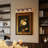 Textured Coffee Bronze Vanity Lights With Clear Glass Shade-331994934-302156045