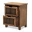 Table de chevet 2 tiroirs Crantor-2119452316