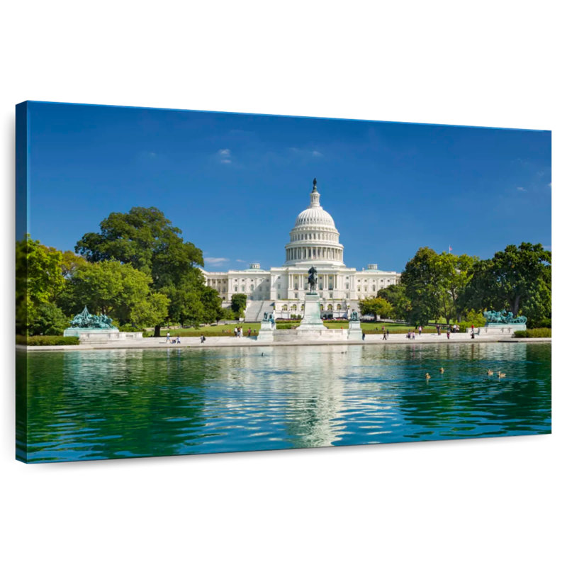 Lilie US Capitol Reflection, 32" H x 48" W