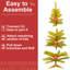 Arbre de Noël artificiel doré 4 pi avec 50 lumières ul et support pour petit espace