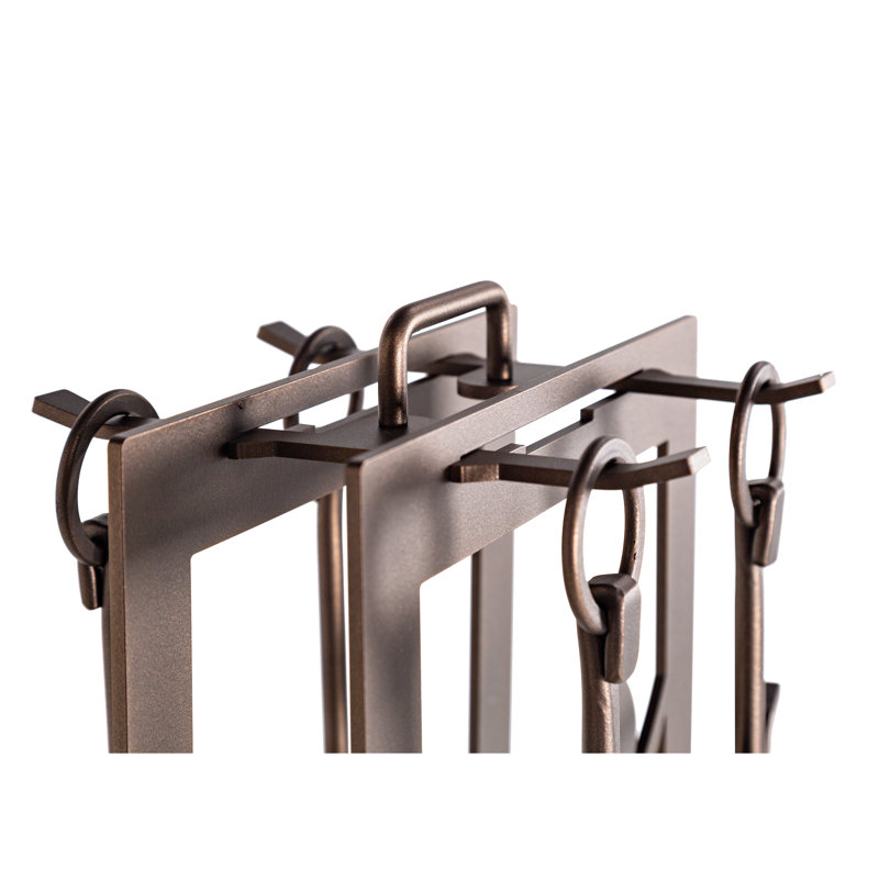 Ensemble d'outils de foyer en acier 4 pièces Hearth Craft