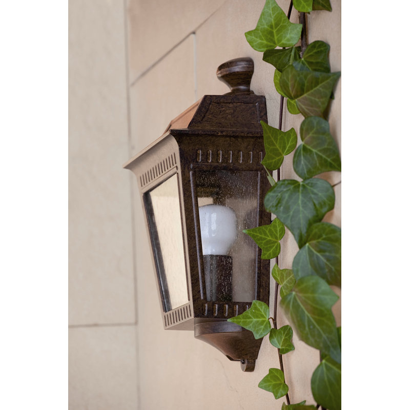 Montecello Brown Outdoor Wall Lantern