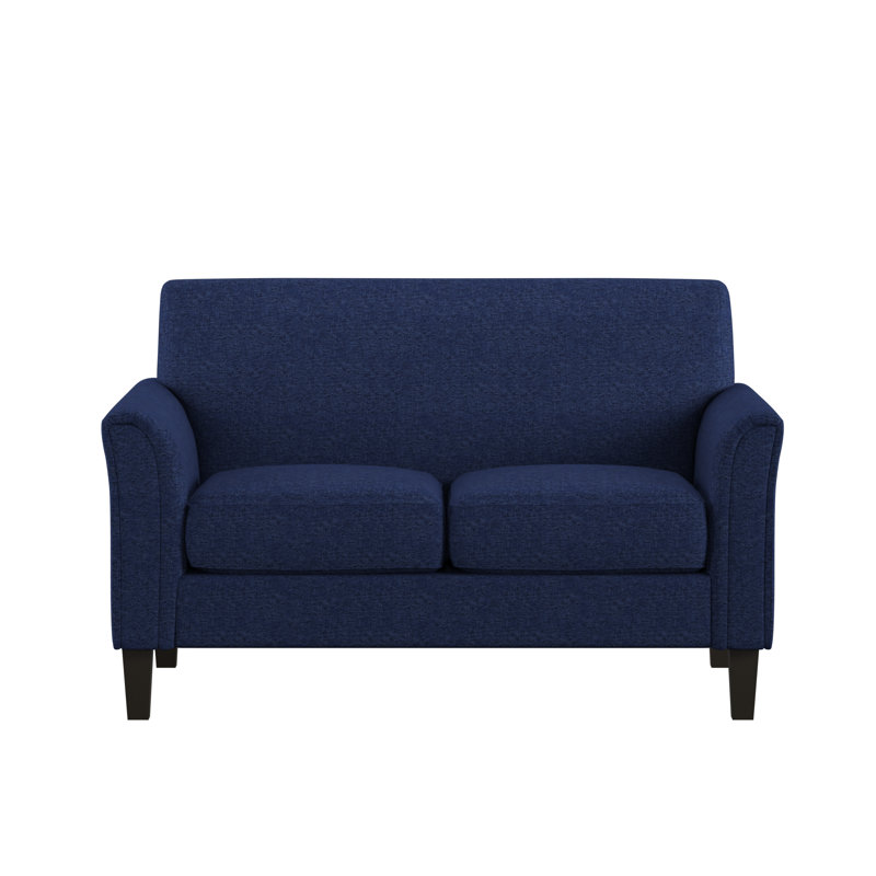 Ginnia Upholstered 55.75'' Loveseat, Blue