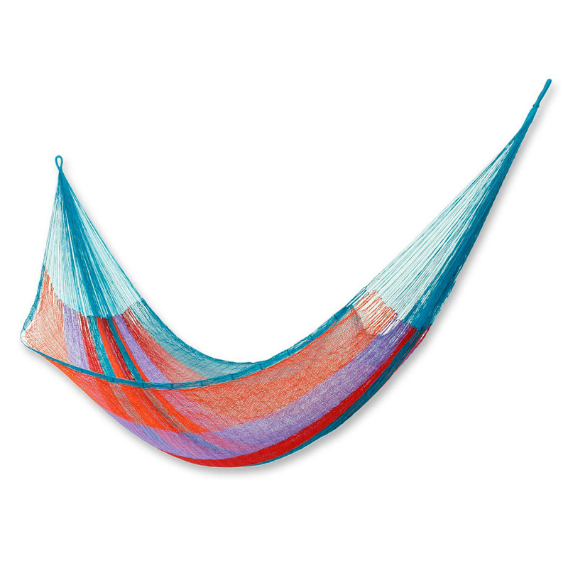Hamac double Rochefort Classic, Vert, lilas et orange