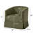 Modern Corduroy Upholstered Swivel Barrel Accent Chair with Wood Frame-1405653414