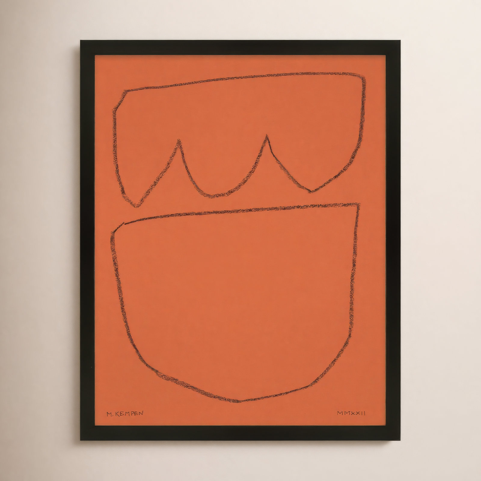 Freya "Earth 2" Print, Black Framed, 16" W x 20" H