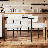 Upholstered Dining Chairs, Modern Kitchen Chairs With Curved Backrest And Metal Legs For Dining Room-588305464