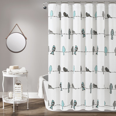 Rideau de douche simple Rowley Birds