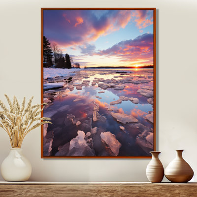 Coucher de soleil sur la rivière Icy Forest River