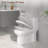 1.1/1.6 GPF Dual-Flush Elongated One-Piece Toilet with 16 in. Comfort Seat Height, Ceramic Glazed Surface(Soft Close Seat Included)