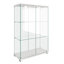 Vitrine moderne en verre avec lumières DEL