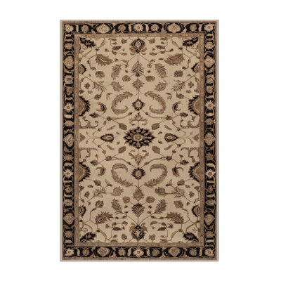 Machine Washable Persian Brown Area Rug
