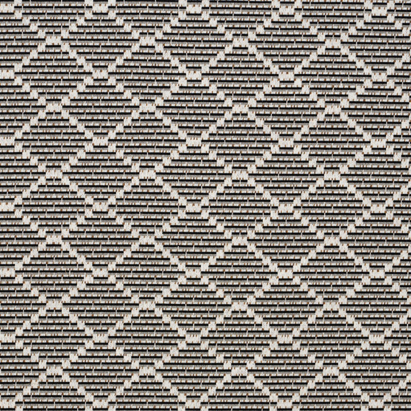 Schumacher x Stephanie Seal Brown Berg Épinglé Fabric, Moonstone