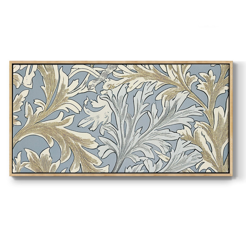 Série abstraite-V- Toile tendue avec châssis tendue - Prêt à accrocher, H 21 po x l 41 po, Naturel