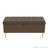 Modern Tufted Storage Ottoman Bench with Bouclé Fabric and Gold Metal Legs-948668618