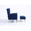Fauteuil d'appoint avec repose-pieds Wickham Polperro-1856203121