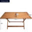 Abigal Rectangular Solid Wood Outdoor Dining Table - 75 cm W 135 cm D