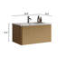 Meuble-lavabo avec lavabo en céramique, meuble-lavabo mural flottant sans drain-35977859