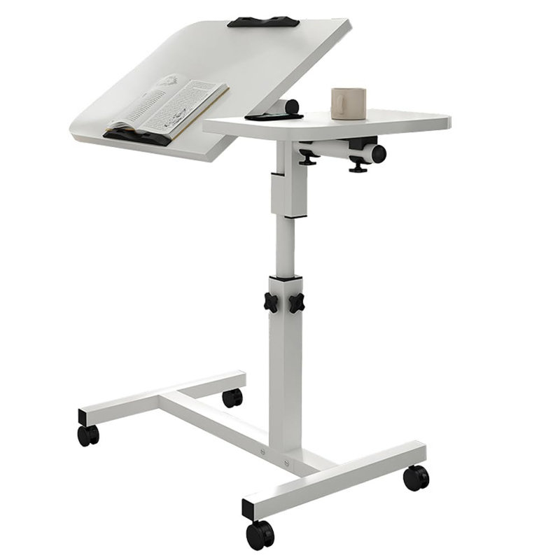 Metal Base Computer Desk, White