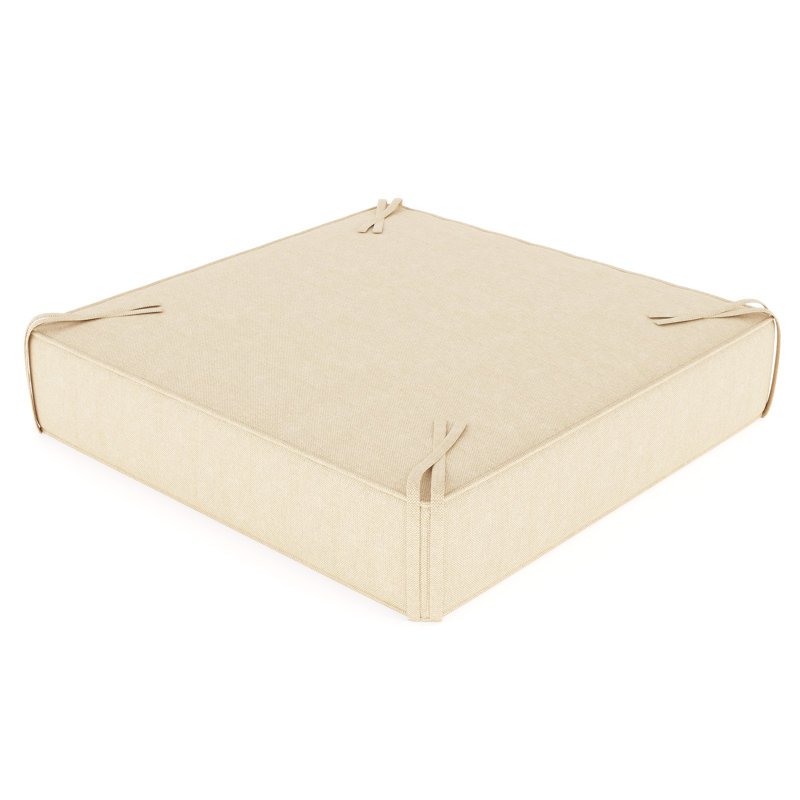Sunbrella® Outdoor Ottoman Cushion, Canvas Canvas Sunbrella® Canvas