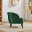 Fauteuil d'appoint rembourré avec pieds en bois-816122633