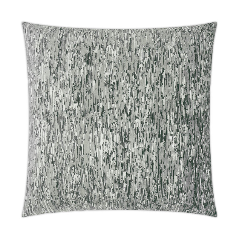 Coussin décoratif Yanbu, Gris, Carré 24 po