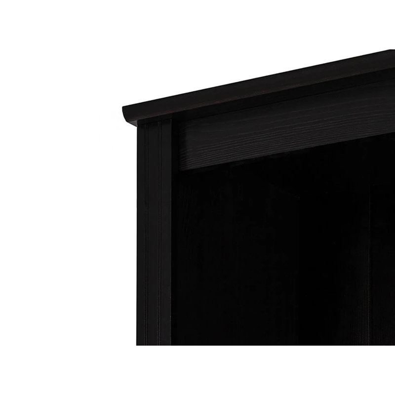 Demirhan 223cm H x 222cm W Library Bookcase Bookcase, Black