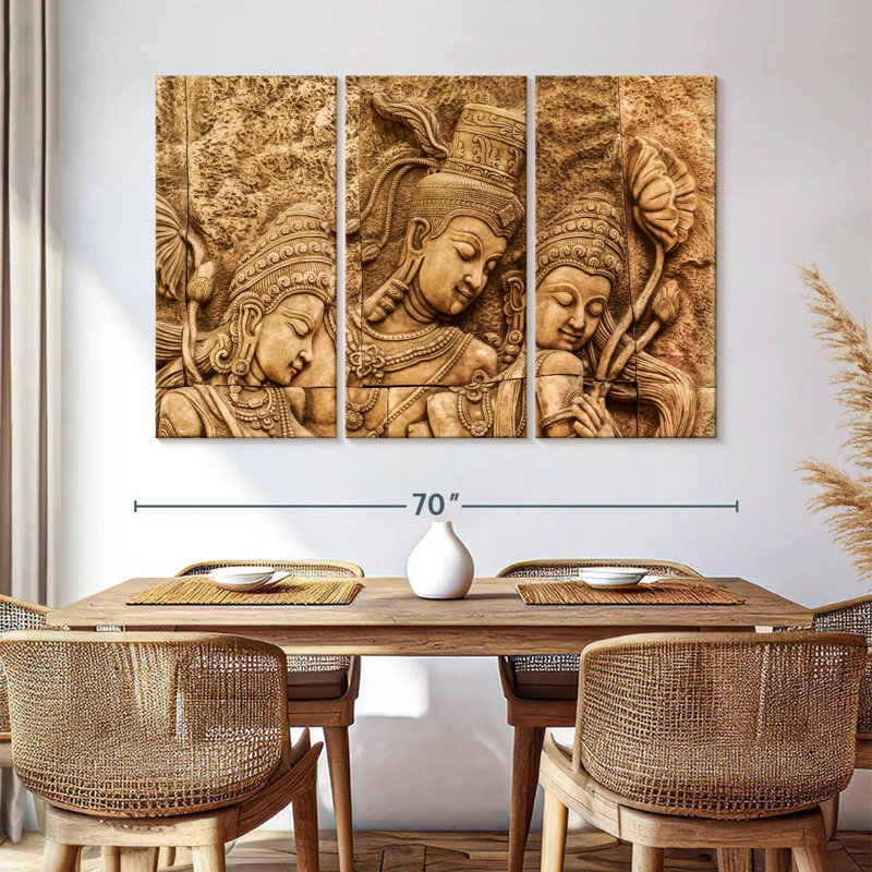 Adella Rama And Sita, 42" H x 65" W