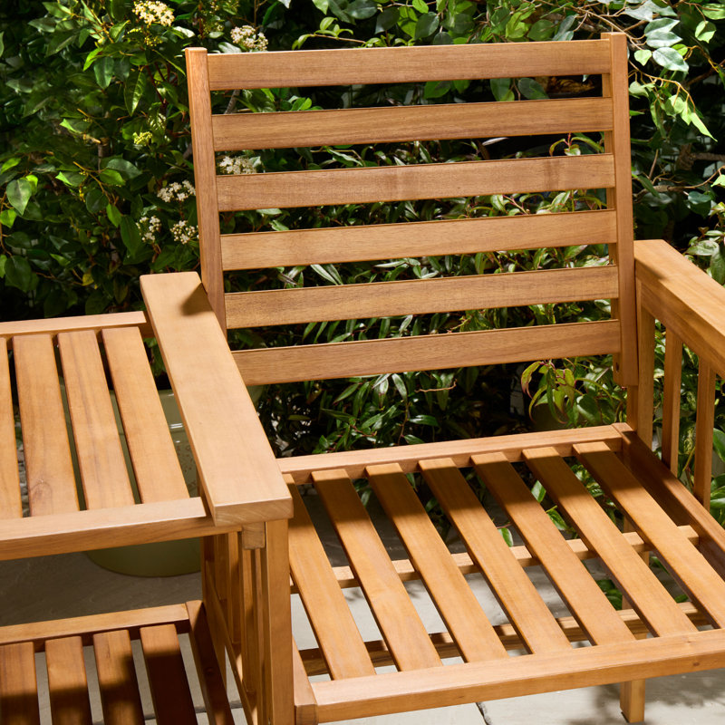 Solid Wood Acacia Outdoor Bench