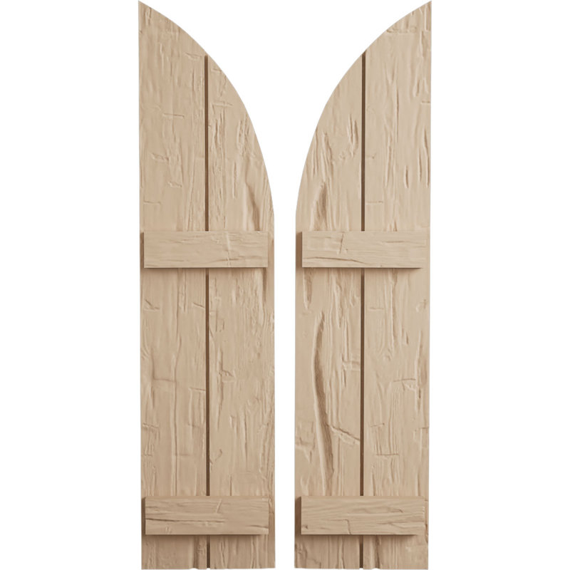 Timberthane à deux planches jointes avec niches en bois, H 46 po x l 11 po