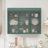 3 Door Arched Wall Mounted Glass Cabinets For Kitchen, Living Room And Bathroom(Dark Green)-62068091